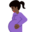 pregnant woman, dark skin tone